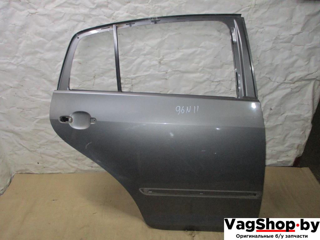 дверь задняя правая Volkswagen Golf Plus 1 поколение 2005, 1.9 л., TDi, BKC, дизель, МКПП, серый, хетчбэк 5 дв., передний привод - фото №1