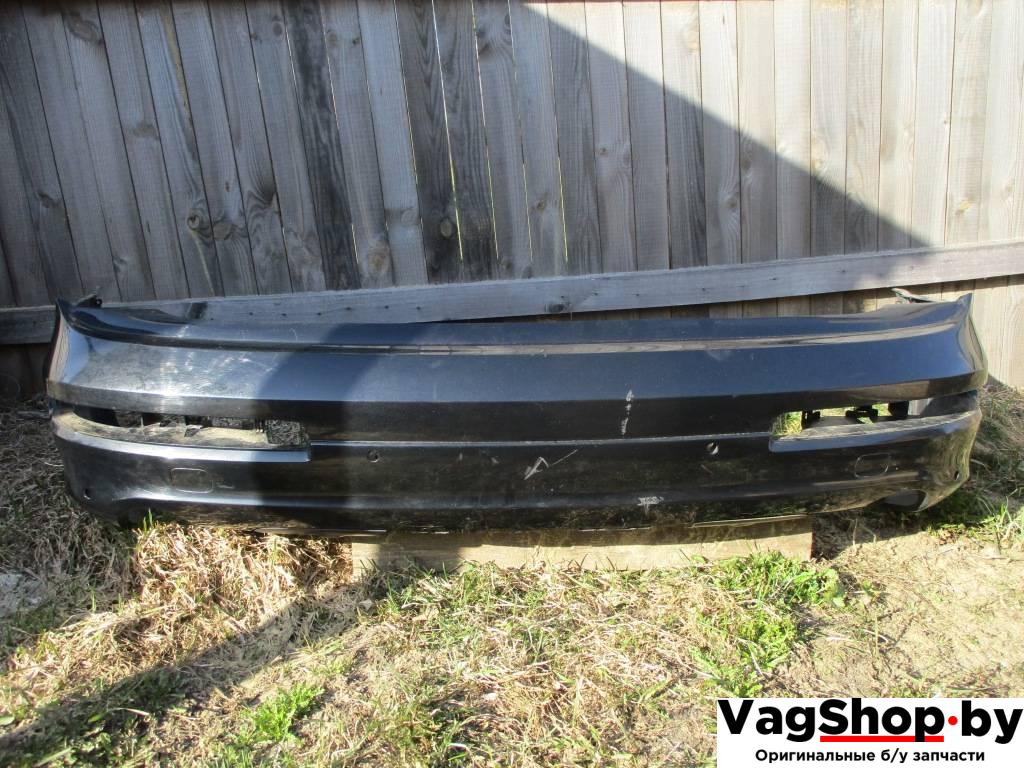 бампер задний Audi Q7 4L 2007, 3.0 л., TDi, BUN, дизель, АКПП, черный, внедорожник 5 дв., полный привод - фото №1