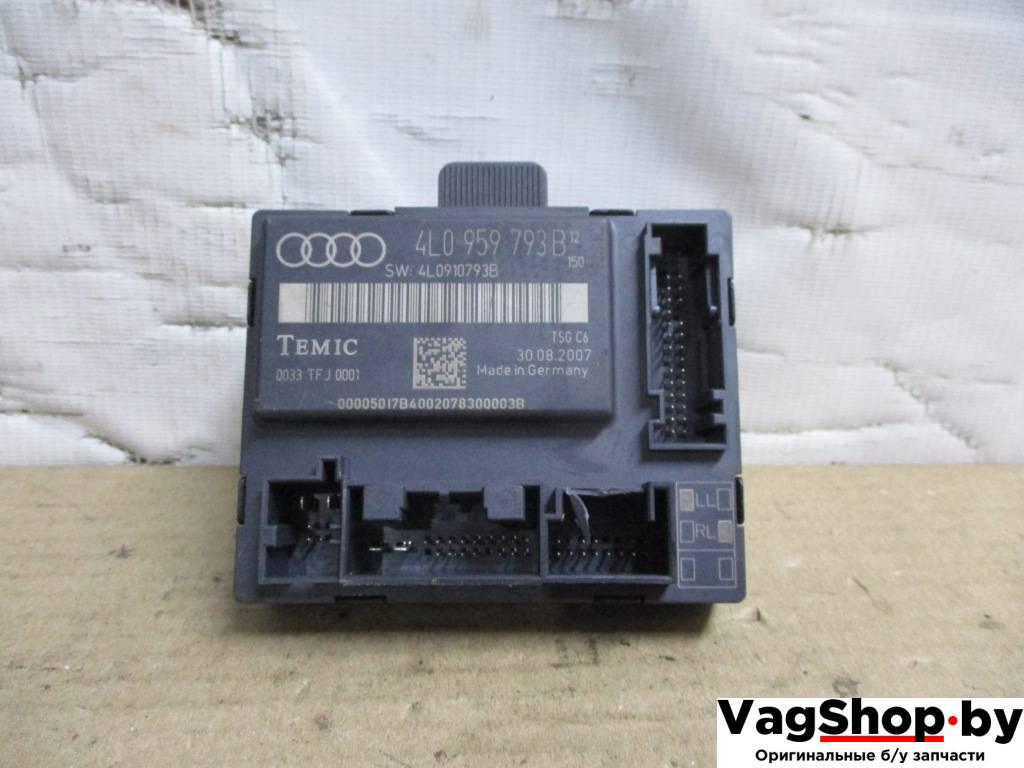 модуль управления двери Audi Q7 4L 2007, 3.0 л., TDi, BUN, дизель, АКПП, черный, внедорожник 5 дв., полный привод, 4L0959793B, 4L0910793B - фото №1