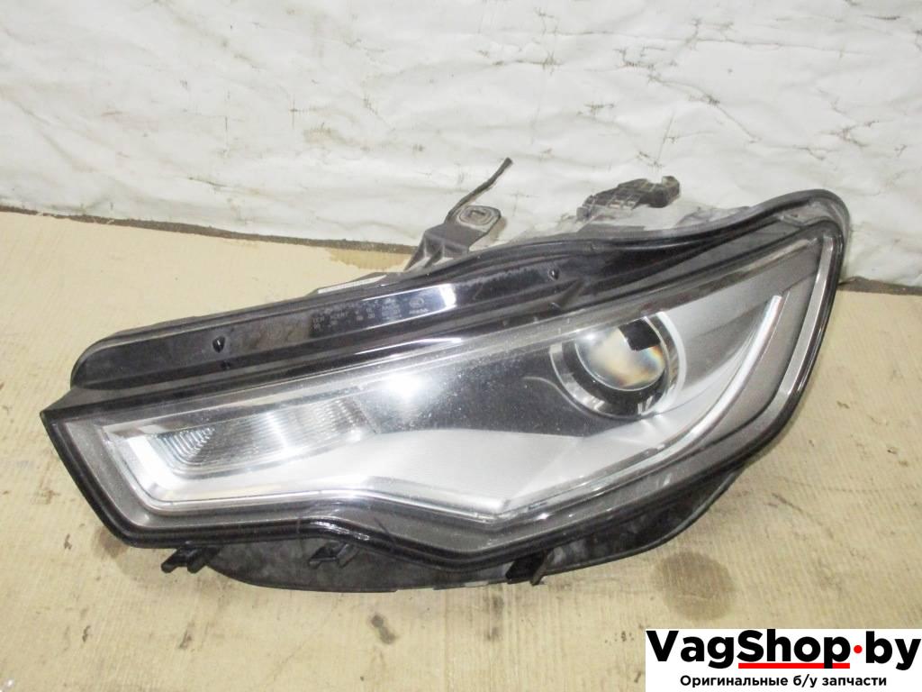 фара левая Audi A6 4G/C7 2013, 3.0 л., TDi, CLA, дизель, АКПП, серый, универсал, полный привод, 4G0941005C - фото №1