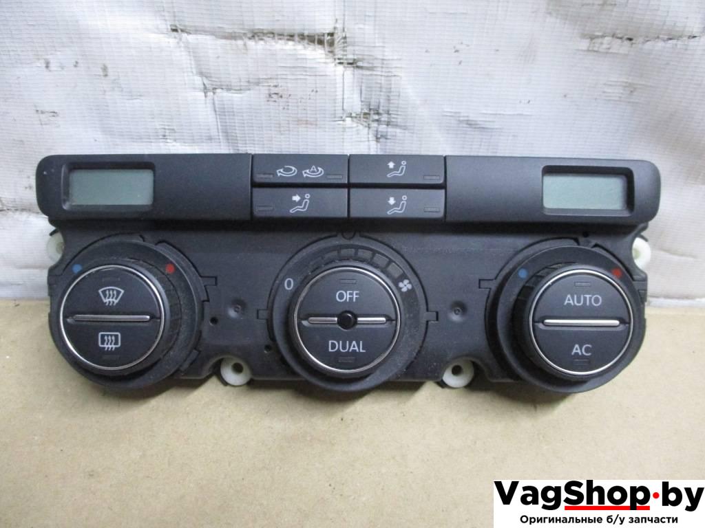 блок управления печки / климат-контроля Volkswagen Passat B6 2009, 2.0 л., TDi, CBA, дизель, АКПП, черный, универсал, передний привод, 3C0907044DG - фото №1