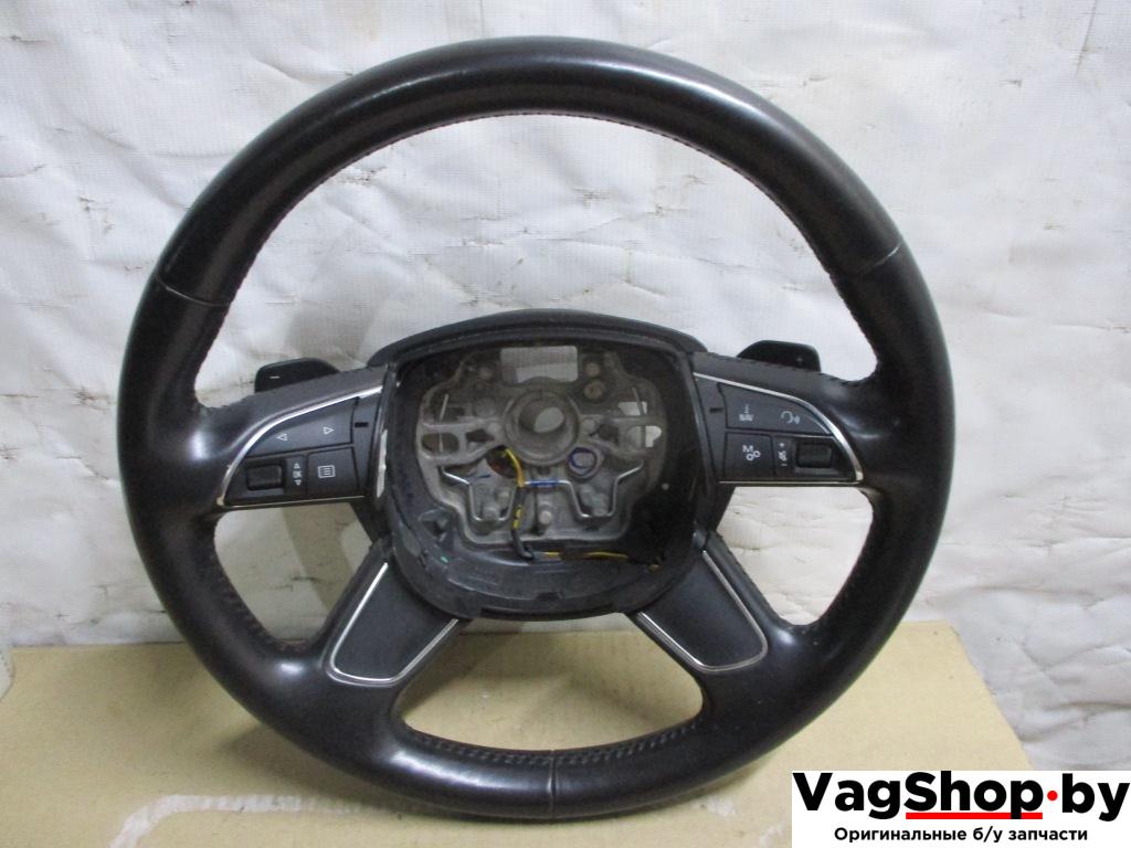 руль Audi A8 D4/4H 2011, 4.2 л., FSI, CDR, бензин, АКПП, серый, седан, полный привод, 4H0419091AC - фото №1
