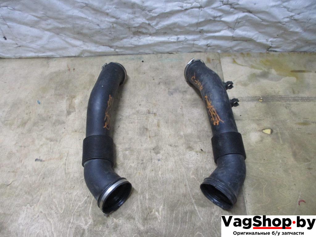 воздуховод Audi A8 D4/4H 2011, 4.2 л., FSI, CDR, бензин, АКПП, серый, седан, полный привод, 4H0129615D, 4H0129616G - фото №1