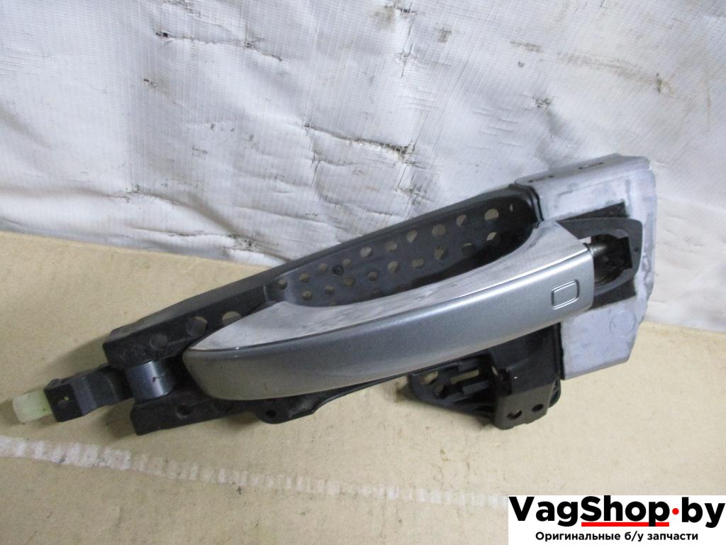 ручка наружная передняя левая Audi A8 D4/4H 2011, 4.2 л., FSI, CDR, бензин, АКПП, серый, седан, полный привод, 4H1837885 - фото №1