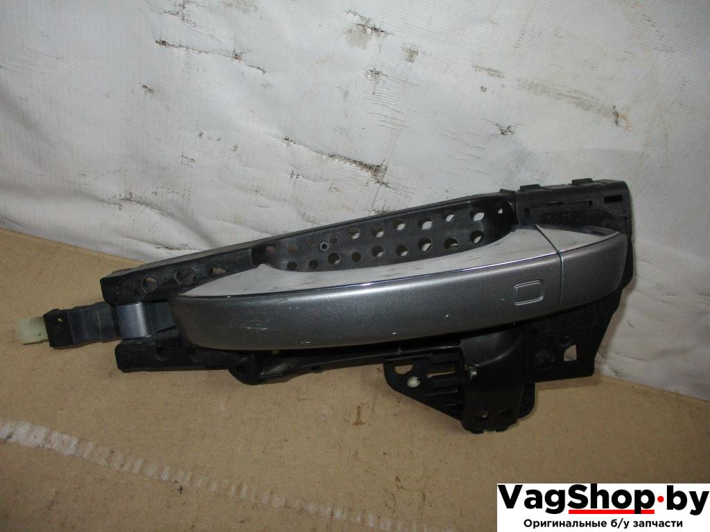 ручка наружная задняя левая Audi A8 D4/4H 2011, 4.2 л., FSI, CDR, бензин, АКПП, серый, седан, полный привод, 4H0837885 - фото №1