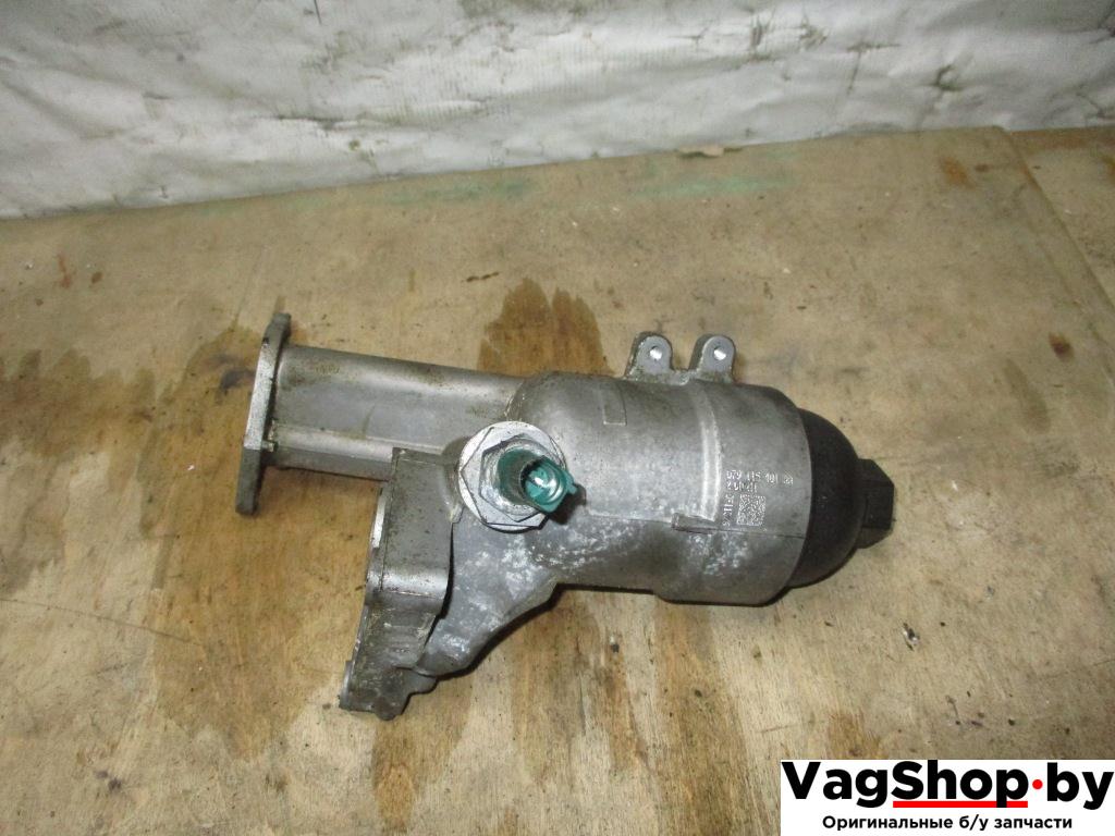 корпус масляного фильтра Audi A8 D4/4H 2011, 4.2 л., FSI, CDR, бензин, АКПП, серый, седан, полный привод, 079115401AA - фото №1