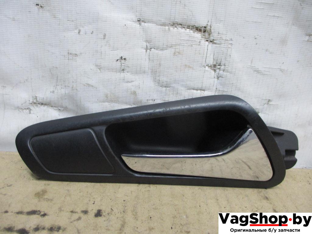 ручка внутренняя передняя правая Volkswagen Passat B6 2006, 2.0 л., TDi, BKP, дизель, МКПП, черный, универсал, передний привод, 3C1837114 - фото №1