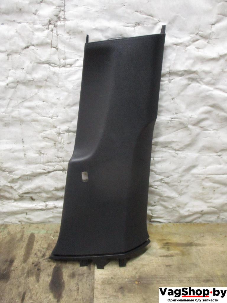 обшивка стойки центральной правой Volkswagen Passat B6 2009, 2.0 л., TDi, CBA, дизель, АКПП, белый, седан, передний привод, 3C0867292H - фото №1
