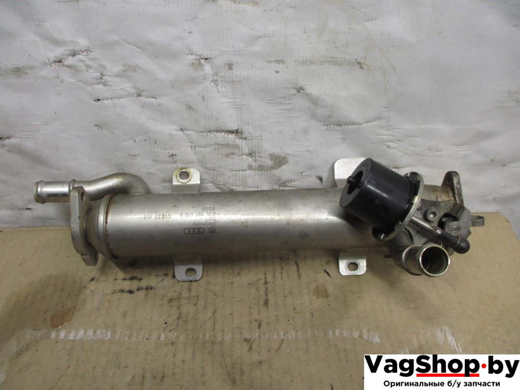 охладитель EGR / Радиатор EGR Volkswagen Passat B6 2009, 2.0 л., TDi, CBA, дизель, АКПП, белый, седан, передний привод, 03L131512B - фото №1