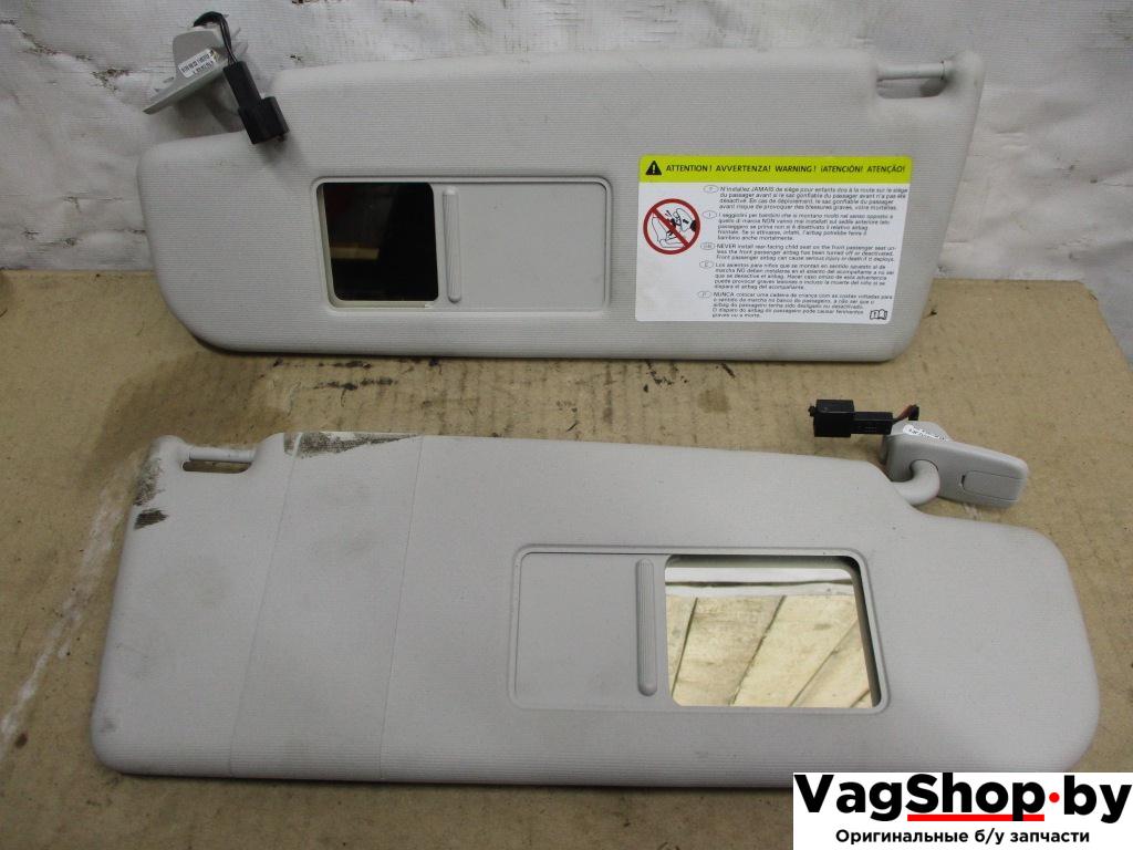 козырек солнцезащитный Volkswagen Passat B7 2012, 2.0 л., TDi, CFF, дизель, МКПП, голубой, универсал, передний привод - фото №1