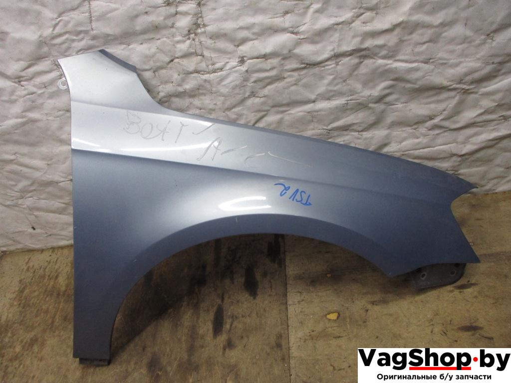 крыло переднее правое Volkswagen Passat B7 2012, 2.0 л., TDi, CFF, дизель, МКПП, голубой, универсал, передний привод - фото №1