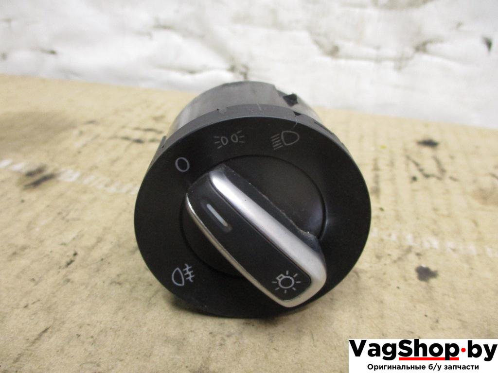 переключатель света Volkswagen Tiguan 1 поколение 2010, 2.0 л., TDi, CFF, дизель, МКПП, черный, внедорожник 5 дв., передний привод, 3C8941431B - фото №1