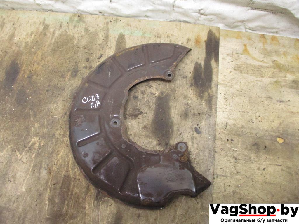 защитный кожух тормозного механизма Volkswagen Tiguan 1 поколение 2010, 2.0 л., TDi, CFF, дизель, МКПП, черный, внедорожник 5 дв., передний привод, 1K0615312F - фото №1