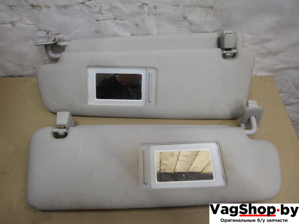 козырек солнцезащитный Volkswagen Touareg 2 поколение 2011, 3.6 л., FSI, CGR, бензин, АКПП, черный, внедорожник 5 дв., полный привод - фото №1