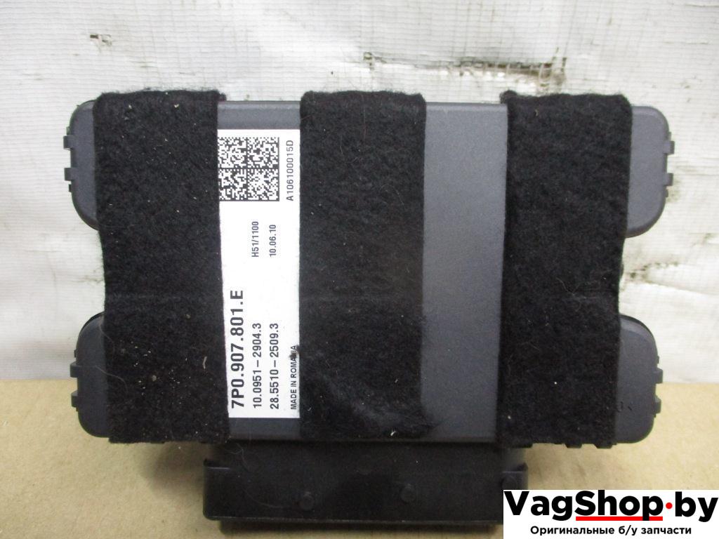 блок управления ручником Volkswagen Touareg 2 поколение 2011, 3.6 л., FSI, CGR, бензин, АКПП, черный, внедорожник 5 дв., полный привод, 7P0907801E - фото №1