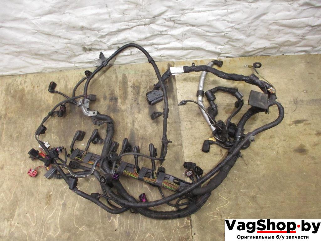 проводка двигателя Volkswagen Touareg 2 поколение 2011, 3.6 л., FSI, CGR, бензин, АКПП, черный, внедорожник 5 дв., полный привод, 7P6971610N - фото №1