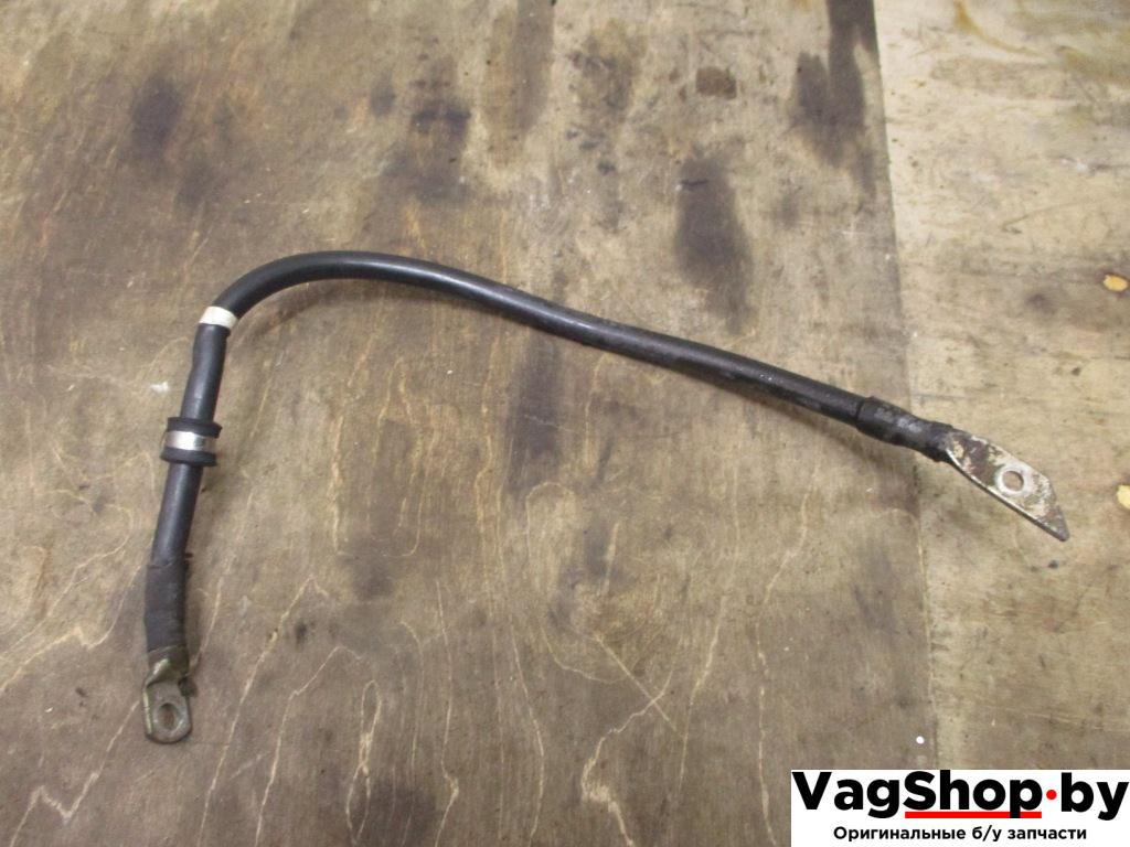 минусовой провод аккумулятора Volkswagen Touareg 2 поколение 2011, 3.6 л., FSI, CGR, бензин, АКПП, черный, внедорожник 5 дв., полный привод, 7P6971537D - фото №1