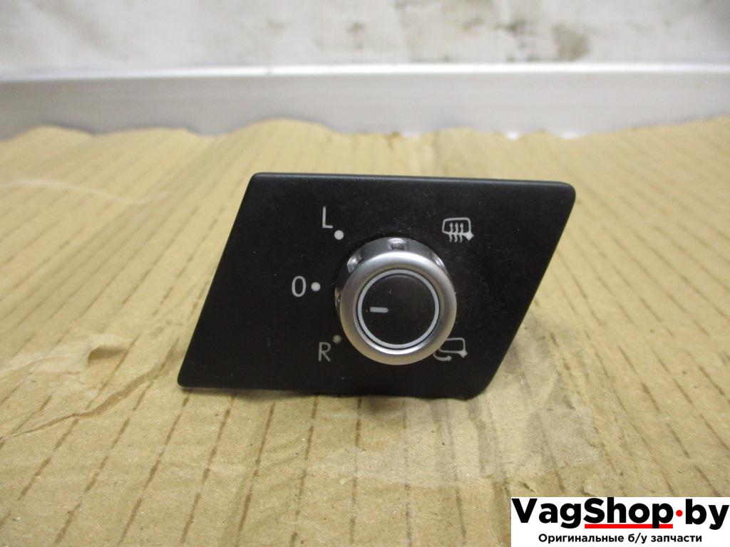 джойстик регулировки зеркал Volkswagen Touareg 2 поколение 2011, 3.6 л., FSI, CGR, бензин, АКПП, черный, внедорожник 5 дв., полный привод, 7P1959565C - фото №1
