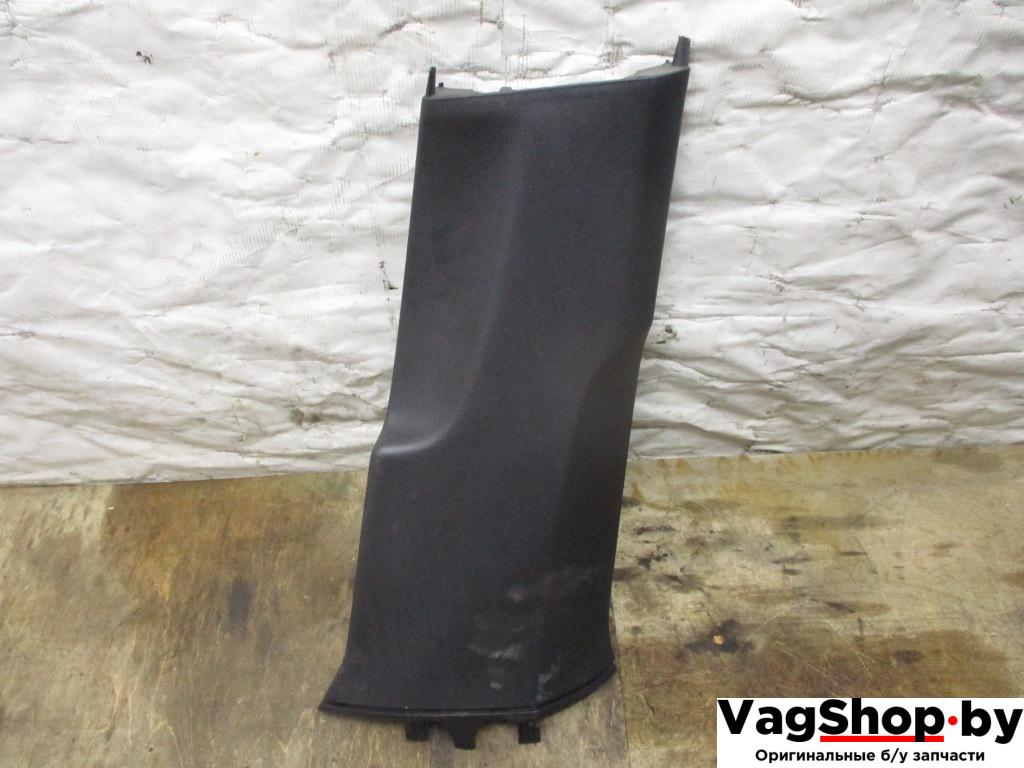 обшивка стойки центральной правой Volkswagen Passat B6 2006, 2.0 л., TDi, BKP, дизель, МКПП, черный, универсал, передний привод, 3C0867292D - фото №1