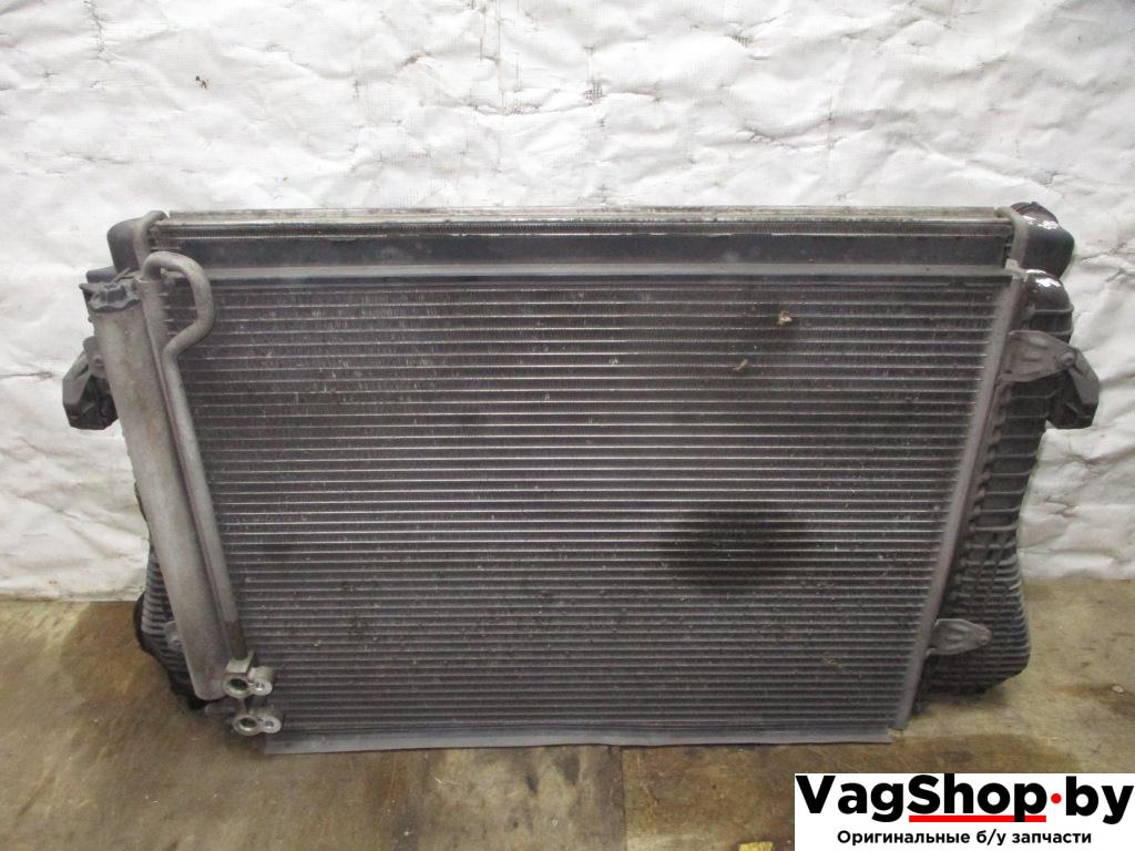 кассета радиаторов Volkswagen Passat B6 2006, 2.0 л., TDi, BKP, дизель, МКПП, черный, универсал, передний привод, 3C0121253K - фото №1