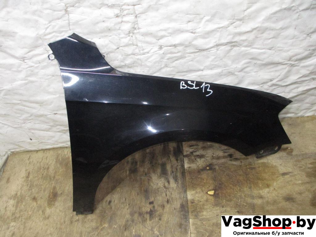 крыло переднее правое Volkswagen Passat B7 2012, 2.0 л., TDi, CFF, дизель, МКПП, черный, седан, передний привод - фото №1