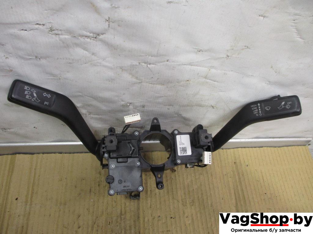 переключатель подрулевой (стрекоза) Volkswagen Passat B7 2012, 2.0 л., TDi, CFF, дизель, МКПП, черный, седан, передний привод, 3C5953501BF, 3C5953502 - фото №1