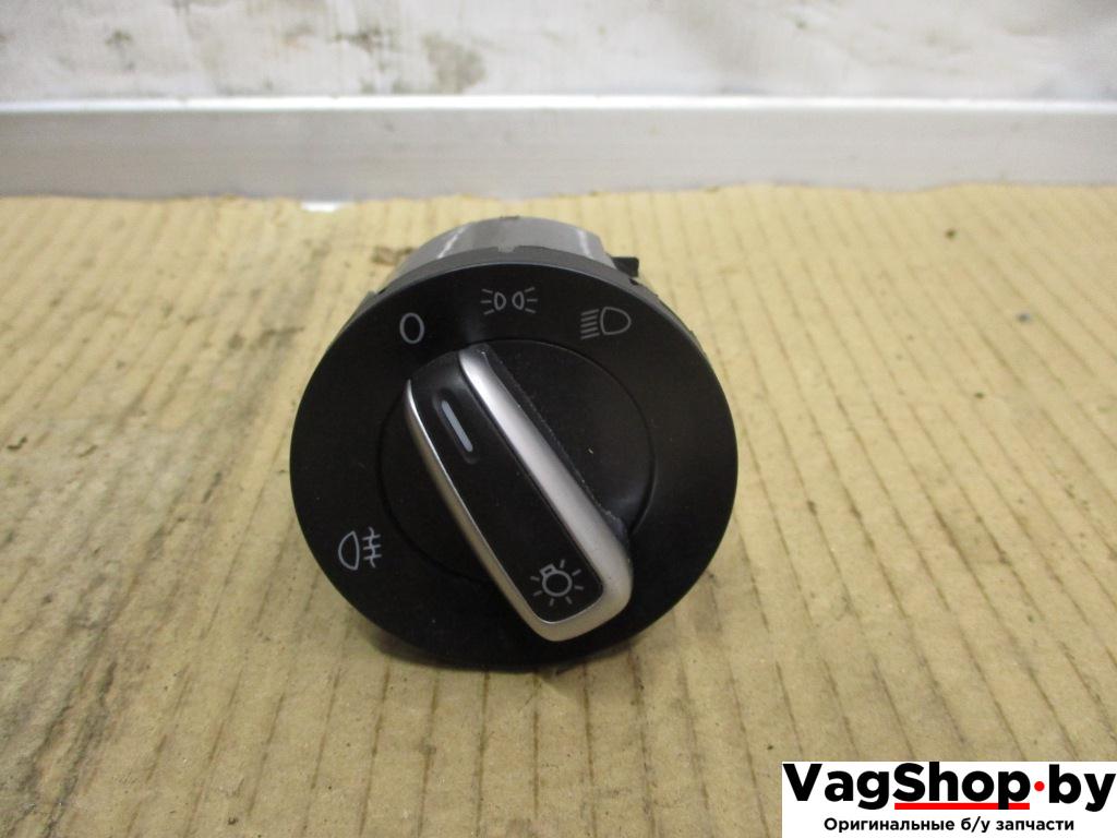 переключатель света Volkswagen Passat B7 2012, 2.0 л., TDi, CFF, дизель, МКПП, черный, седан, передний привод, 3C8941431B - фото №1