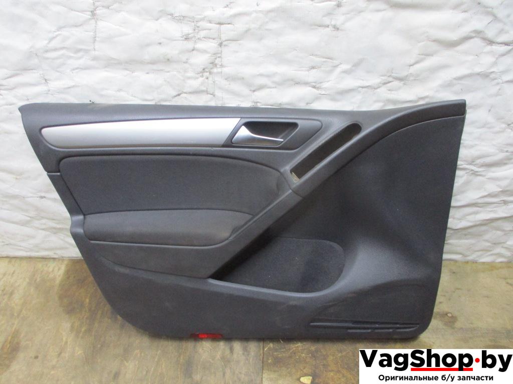 обшивка двери передняя левая Volkswagen Golf 6 поколение 2010, 1.6 л., TDi, CAY, дизель, МКПП, красный, хетчбэк 5 дв., передний привод - фото №1