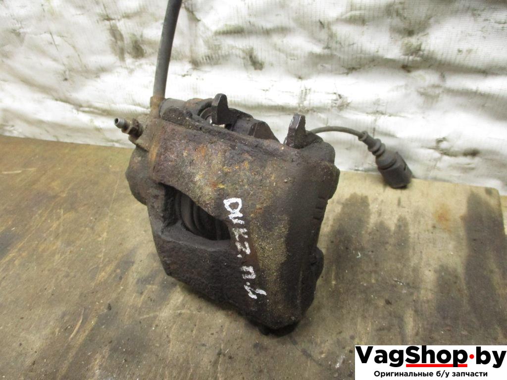 суппорт передний левый Volkswagen Golf 6 поколение 2010, 1.6 л., TDi, CAY, дизель, МКПП, красный, хетчбэк 5 дв., передний привод - фото №1