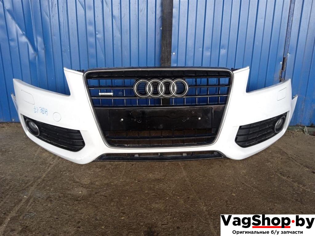 бампер передний Audi A5 8T 2007, 3.0 л., TDi, CAP, дизель, МКПП, белый, купе, полный привод, 8T0807437D - фото №1