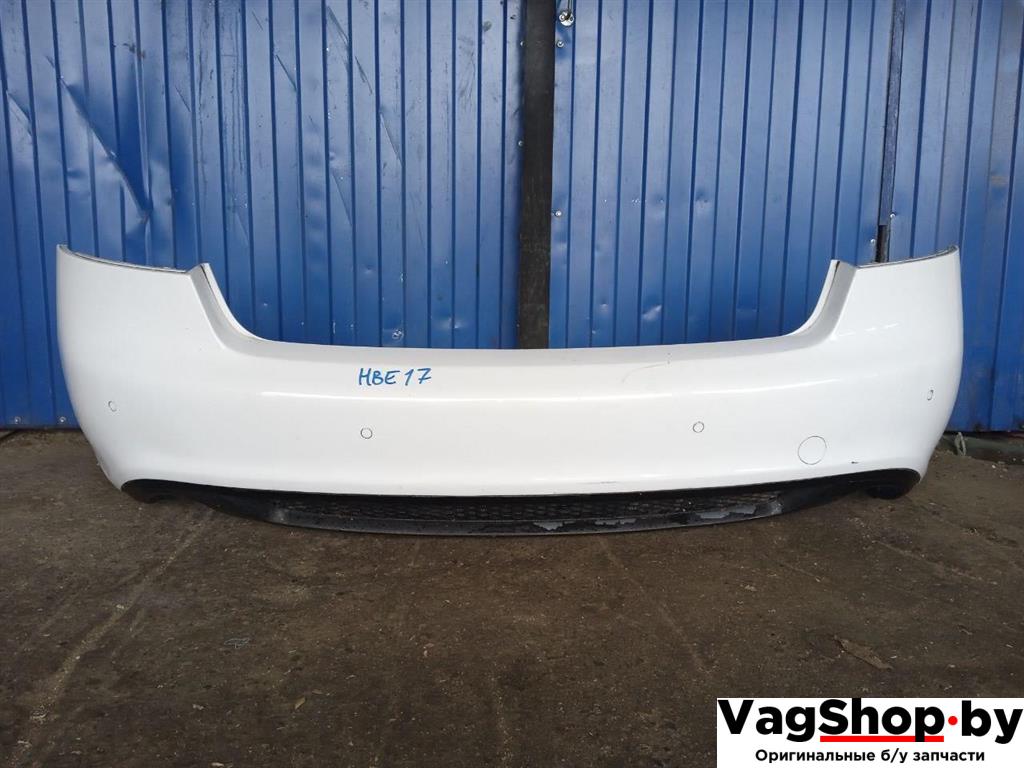 бампер задний Audi A5 8T 2007, 3.0 л., TDi, CAP, дизель, МКПП, белый, купе, полный привод, 8T0807511B - фото №1