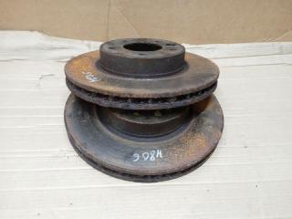 диск тормозной передний Volkswagen Touareg 1 поколение [рестайлинг] 2008, 3.0 л., TDi, BKS, дизель, АКПП, серый, внедорожник 5 дв., полный привод