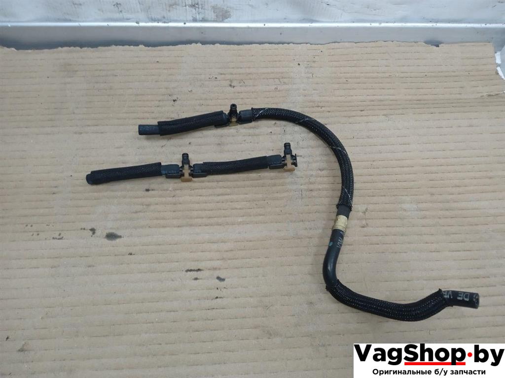 трубка обратки форсунок Volkswagen Golf 6 поколение 2011, 2.0 л., TDi, CFF, дизель, МКПП, серебро, хетчбэк 5 дв., передний привод - фото №1