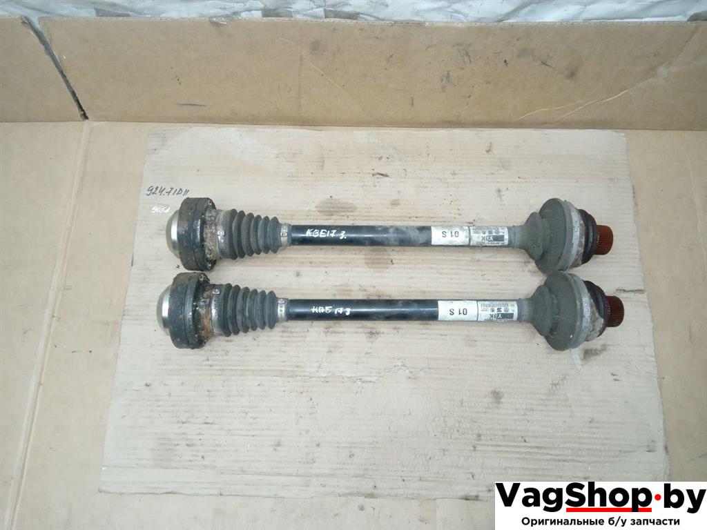 полуось задняя (приводной вал, ШРУС) Audi A5 8T 2007, 3.0 л., TDi, CAP, дизель, МКПП, белый, купе, полный привод, 8K0501203K - фото №1