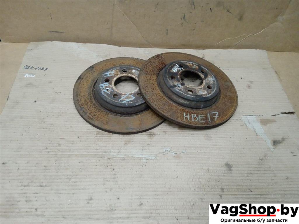 диск тормозной задний Audi A5 8T 2007, 3.0 л., TDi, CAP, дизель, МКПП, белый, купе, полный привод - фото №1