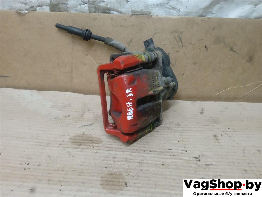 суппорт задний правый Audi A5 8T 2007, 3.0 л., TDi, CAP, дизель, МКПП, белый, купе, полный привод - фото №1