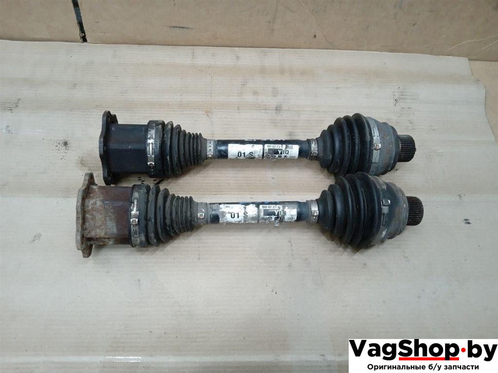 полуось (приводной вал, ШРУС) Audi A5 8T 2007, 3.0 л., TDi, CAP, дизель, МКПП, белый, купе, полный привод, 8K0407271Q - фото №1
