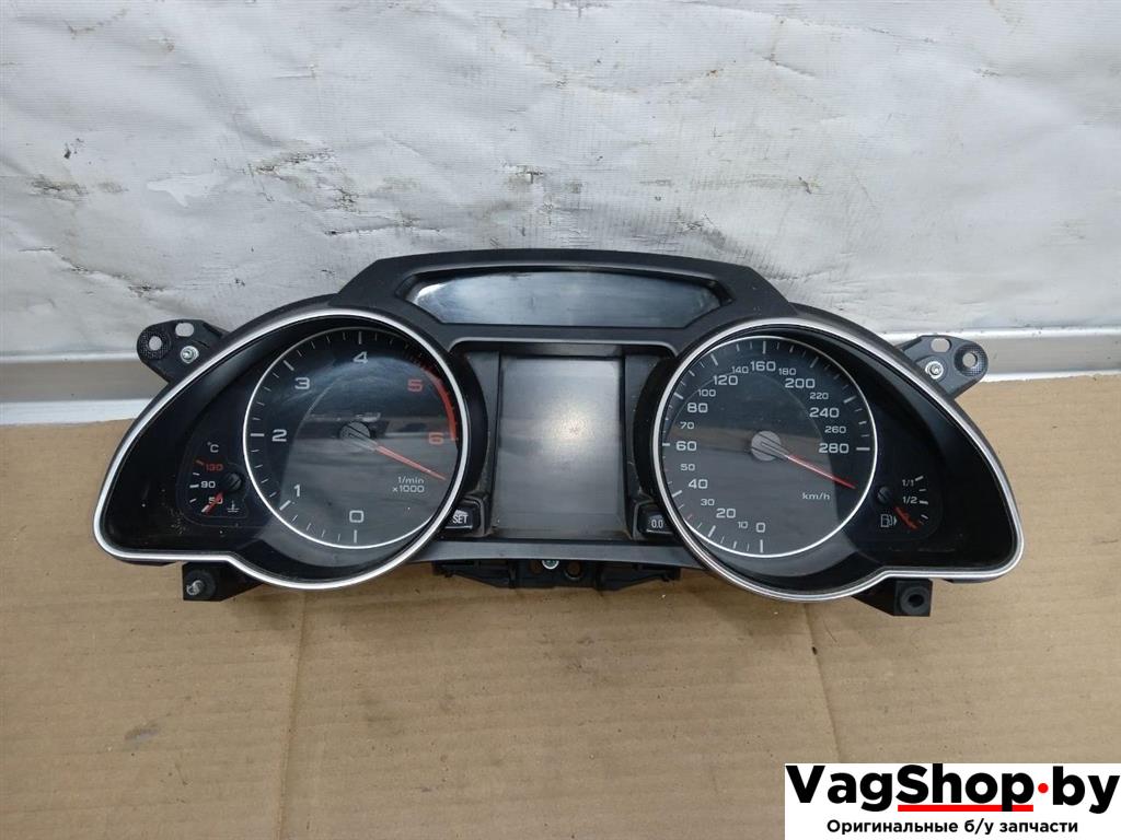 щиток приборов (приборная панель) Audi A5 8T 2007, 3.0 л., TDi, CAP, дизель, МКПП, белый, купе, полный привод, 8T0920931A - фото №1