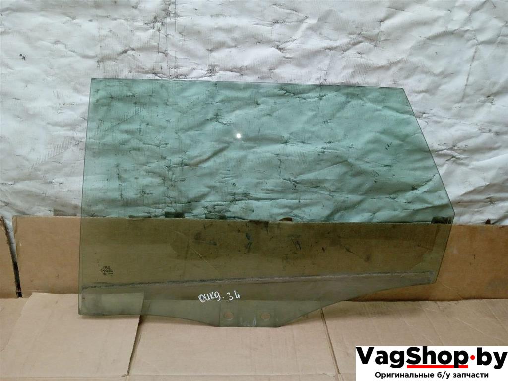 стекло двери задней левой Audi A6 Allroad Quattro C6/4F 2007, 3.2 л., FSI, AUK, бензин, МКПП, синий, универсал, полный привод - фото №1