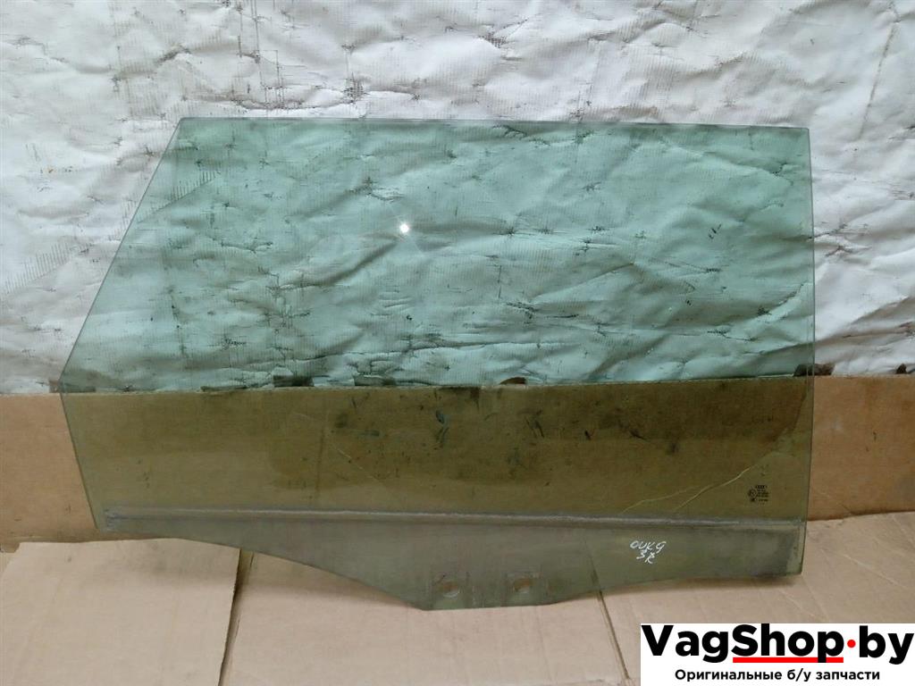 стекло двери задней правой Audi A6 Allroad Quattro C6/4F 2007, 3.2 л., FSI, AUK, бензин, МКПП, синий, универсал, полный привод - фото №1