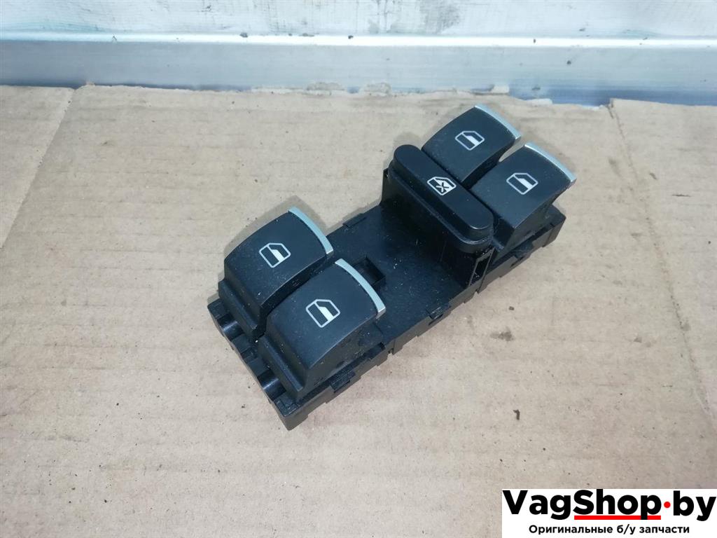 кнопка стеклоподъемника переднего левого Volkswagen Tiguan 1 поколение 2010, 2.0 л., TDi, CFG, дизель, МКПП, серебро, внедорожник 5 дв., полный привод, 5K4959857 - фото №1