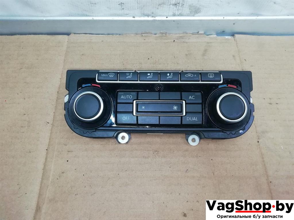 блок управления печки / климат-контроля Volkswagen Passat B7 2011, 2.0 л., TDi, CFF, дизель, АКПП, синий, универсал, передний привод, 5K0907044DT - фото №1