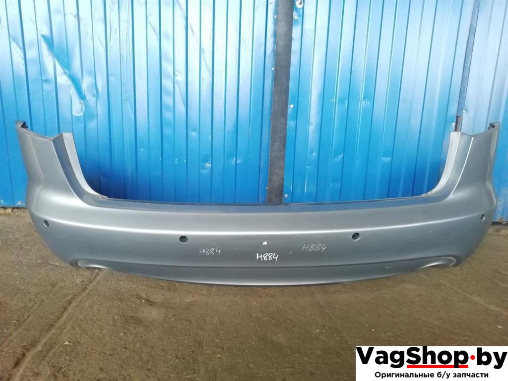 бампер задний Audi A6 4F/C6 2007, 3.0 л., TDi, ASB, дизель, АКПП, голубой, универсал, полный привод - фото №1