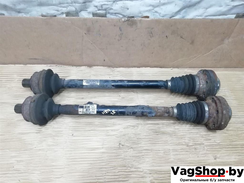 полуось задняя (приводной вал, ШРУС) Audi A6 4F/C6 2007, 3.0 л., TDi, ASB, дизель, АКПП, голубой, универсал, полный привод, 4F0501203B - фото №1