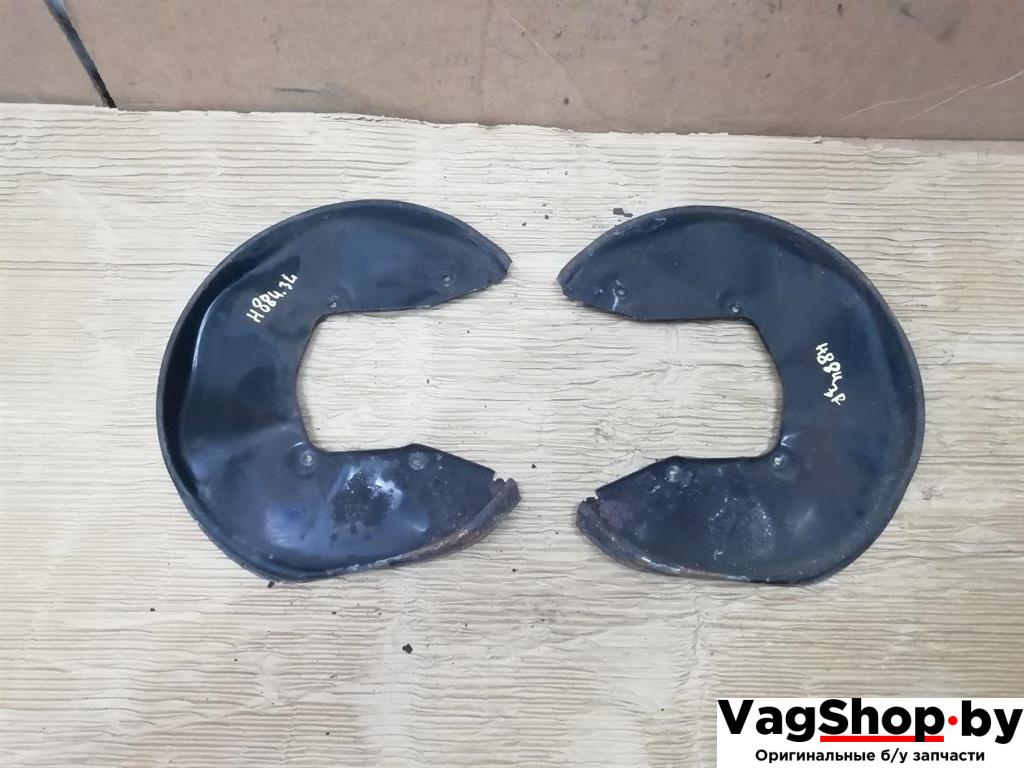 защитный кожух тормозного механизма Audi A6 4F/C6 2007, 3.0 л., TDi, ASB, дизель, АКПП, голубой, универсал, полный привод - фото №1