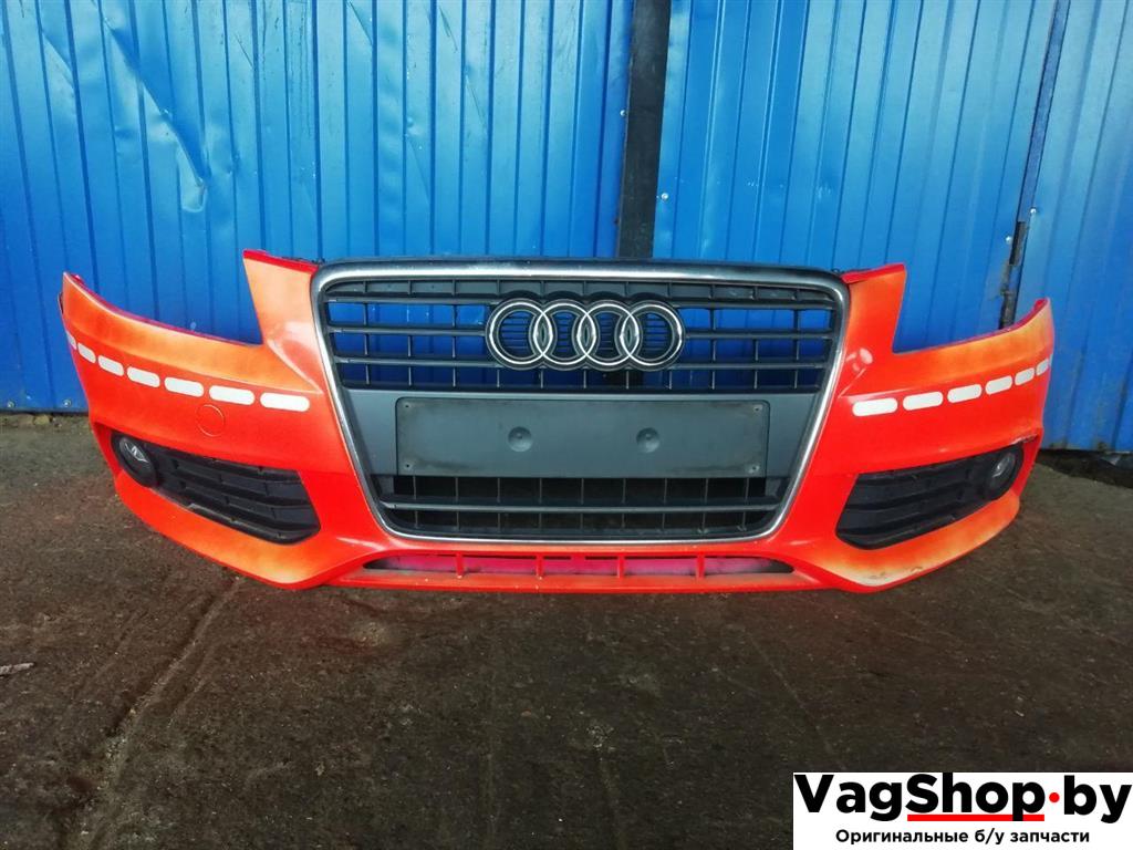 бампер передний Audi A4 B8/8K 2011, 2.7 л., TDi, CGK, дизель, МКПП, белый, седан, передний привод - фото №1