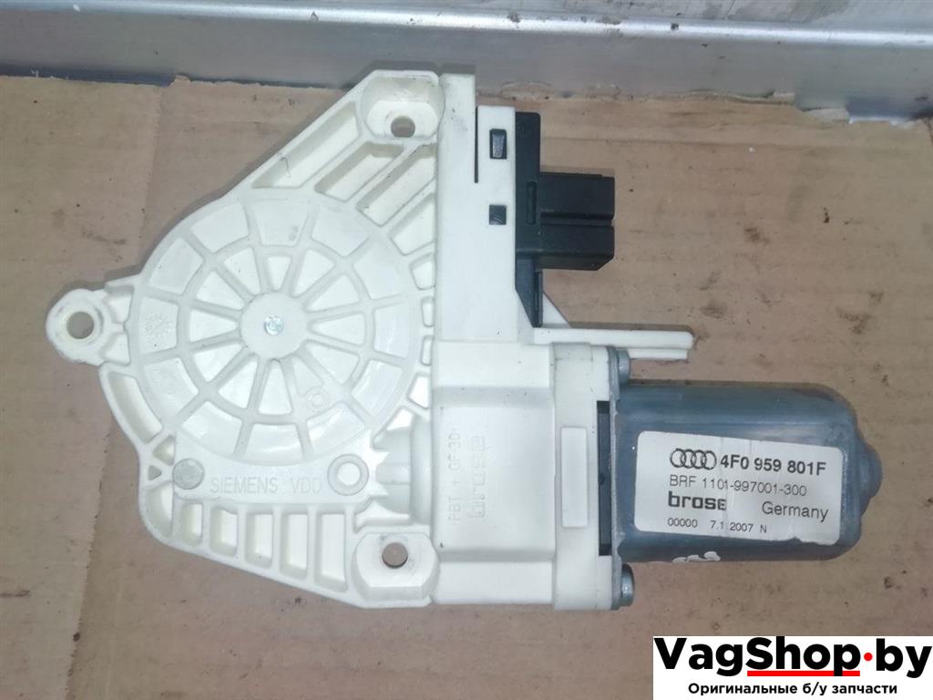 моторчик стеклоподъемника задний левый Audi A6 4F/C6 2007, 3.0 л., TDi, ASB, дизель, АКПП, голубой, универсал, полный привод, 4F0959801F - фото №1