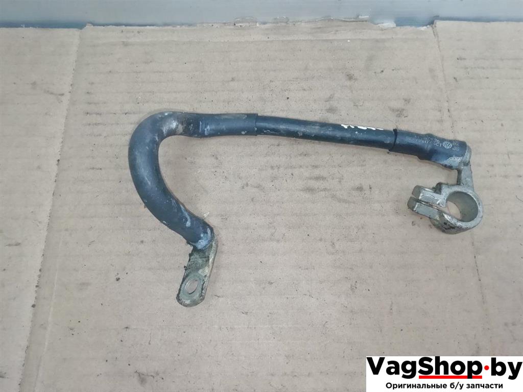 клемма аккумулятора минус Volkswagen Passat B6 2008, 2.0 л., TDi, CBA, дизель, МКПП, серебро, универсал, передний привод, 1T0971235A - фото №1