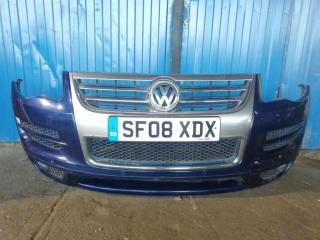 бампер передний Volkswagen Touareg 1 поколение [рестайлинг] 2008, 3.0 л., TDi, BKS, дизель, АКПП, синий, внедорожник 5 дв., полный привод