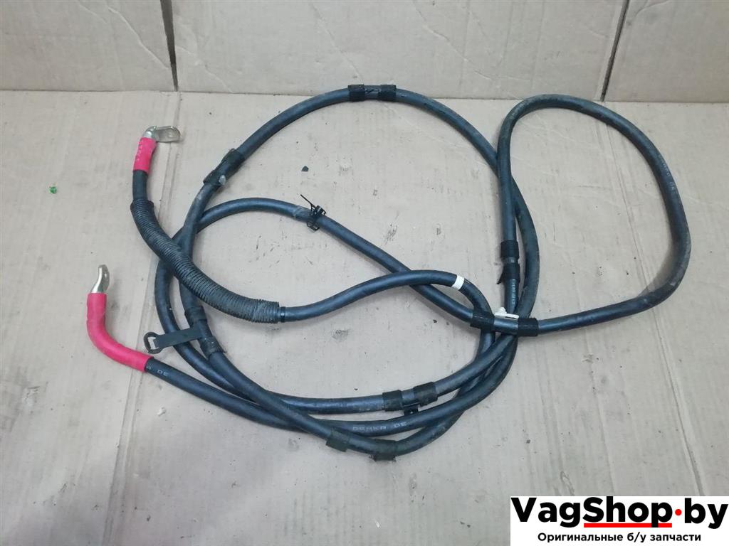 плюсовой провод аккумулятора Audi A6 4F/C6 2007, 3.0 л., TDi, ASB, дизель, АКПП, голубой, универсал, полный привод, 4F9971225D - фото №1